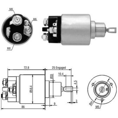 MEAT & DORIA solenoidinis jungiklis, starteris 46010